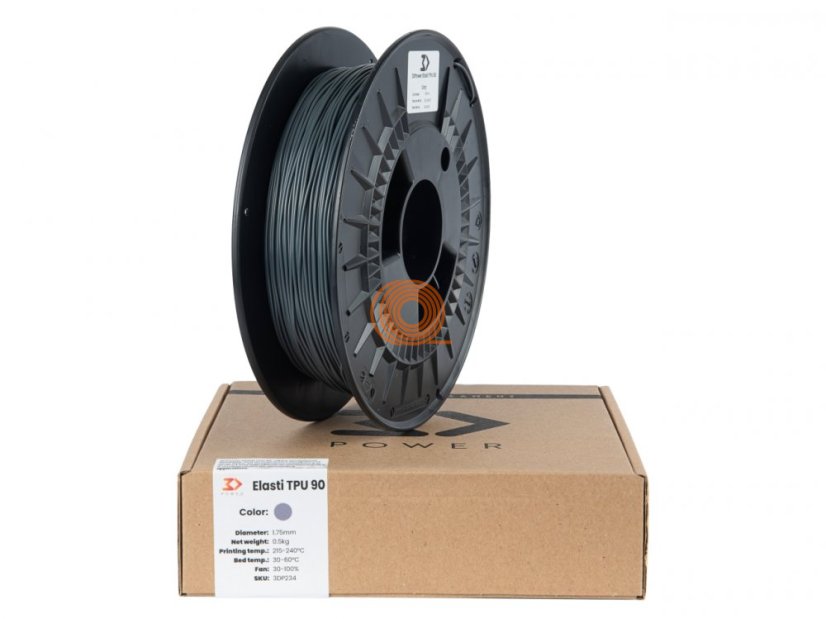 Filament 3DPower TPU 90 Grey [1,75mm, 0.5kg]