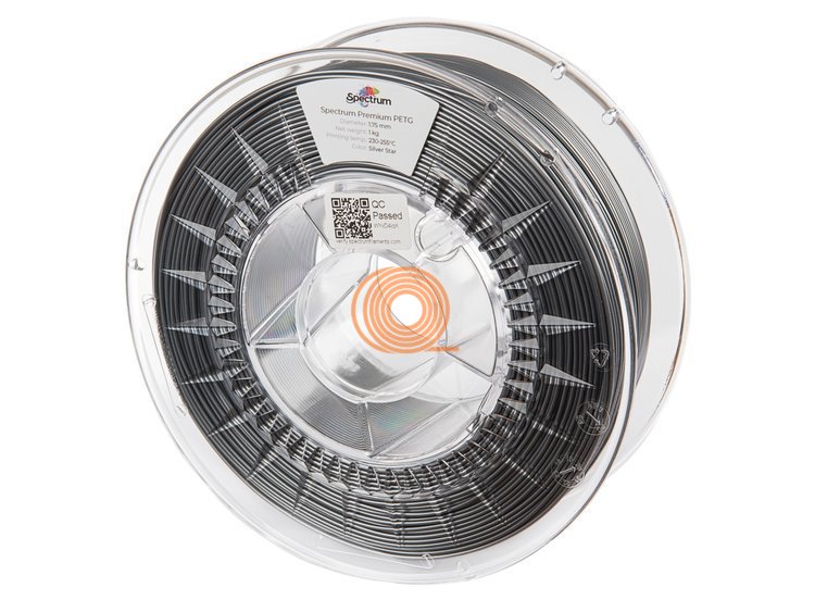 Filament Spectrum PET-G Premium Stříbrná Hvězda [1,75mm, 1kg]