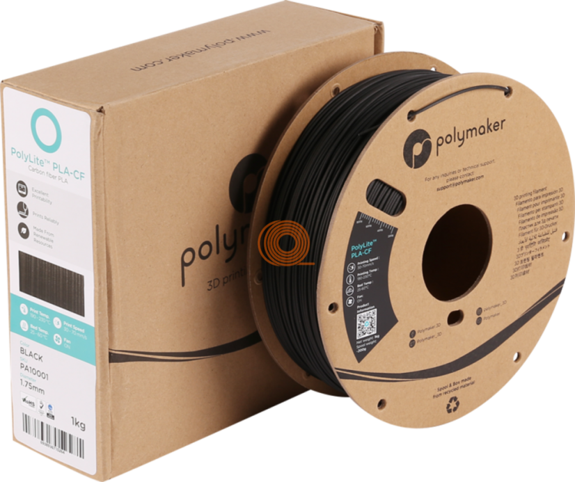 Filament Polymaker PolyLite PLA CF Czarny [1,75mm, 1kg]