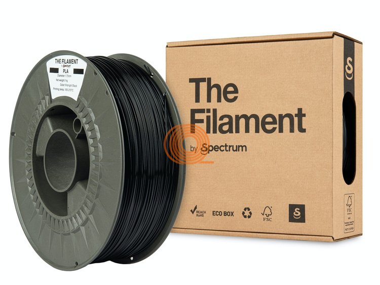 Filament TheFilament PLA Polnočná Čierna [1,75mm, 1kg]