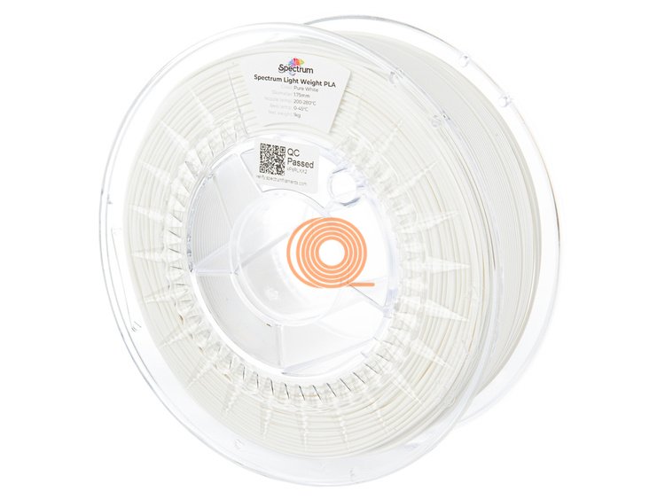 Filament Spectrum PLA-LW Pure White [1,75mm, 1kg]