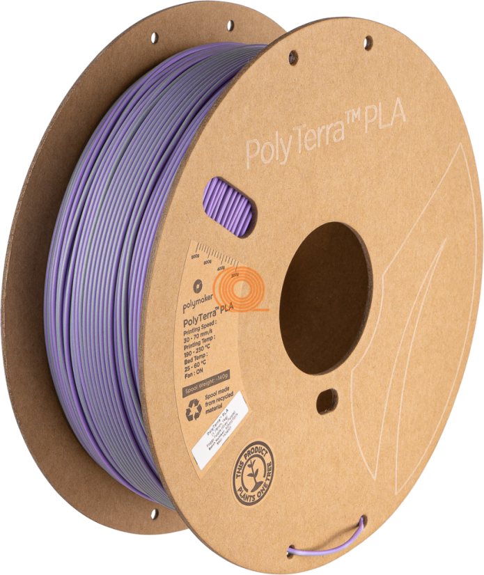 Filament Polymaker PolyTerra PLA Dual Foggy Purple (Grey-Purple) [1,75mm, 1kg]