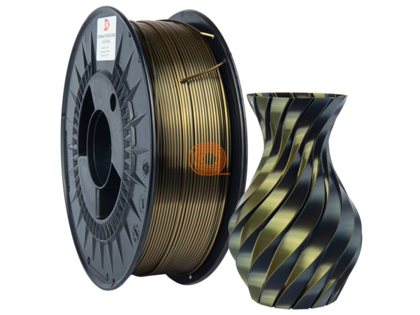 Filament 3DPower SILK Dual Color Złoto&Czarny [1,75mm, 1kg]