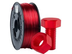 Filament 3DPower PCTG Křišťálově Červená [1,75mm, 1kg]