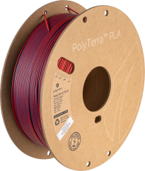 Filament Polymaker PolyTerra PLA Dualní Smíšené Bobule (Červená-Tmavě Modrá) [1,75mm, 1kg]