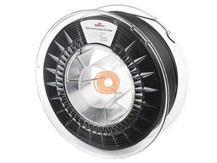 Filament Spectrum PLA MATT Tmavě Černá [1,75mm, 1kg]