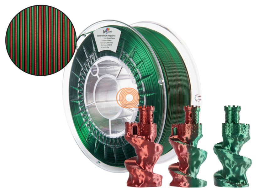 Filament Spectrum SILK MAGIC Forest Flame [1,75mm, 1kg]