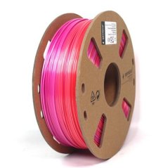 Filament Gembird SILK Rainbow Červená/Fialová [1,75mm, 1kg]