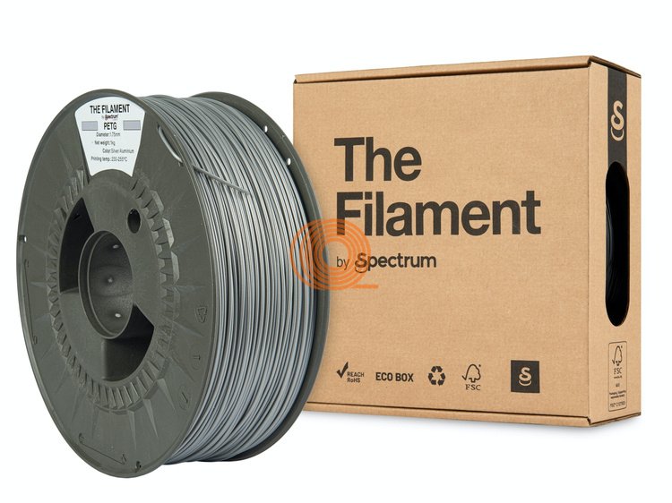 Filament TheFilament PETG Strieborný Hliník [1,75mm, 1kg]