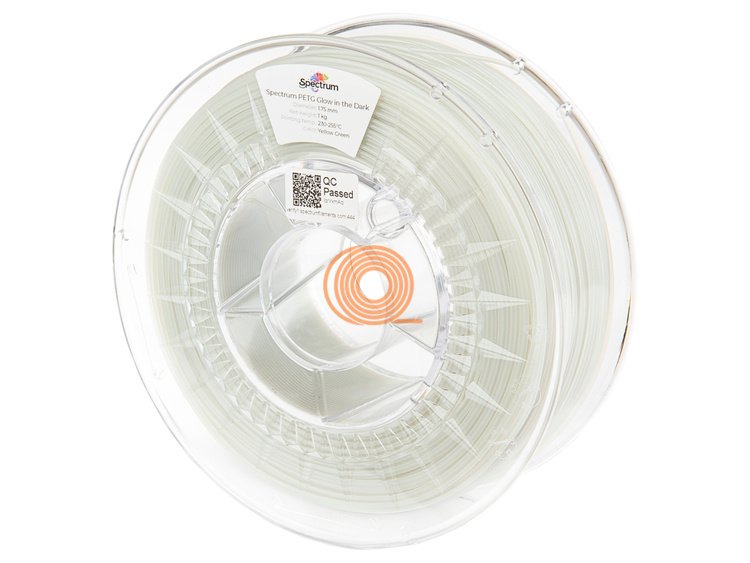 Filament Spectrum PET-G Glow in dark Yellow-Green [1,75mm, 1kg]