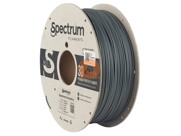 Filament Spectrum GreenyPro Tmavě Šedá [1,75mm, 1kg]