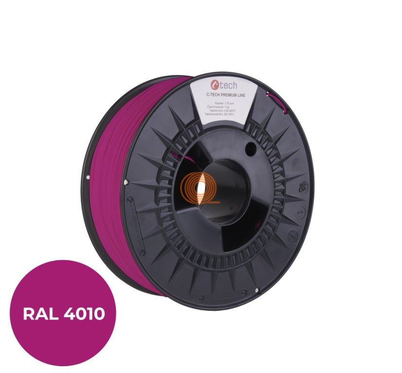 Filament C-TECH Premium Line PLA Telekommunikation Lila [1,75mm, 1kg]