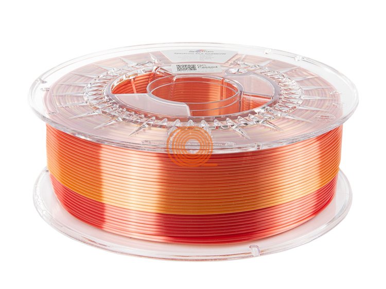 Filament Spectrum SILK RAINBOW Ohnivě Červená [1,75mm, 1kg]