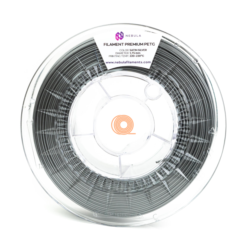 Filament Nebula PETG Saténová Strieborná [1,75mm, 1kg]