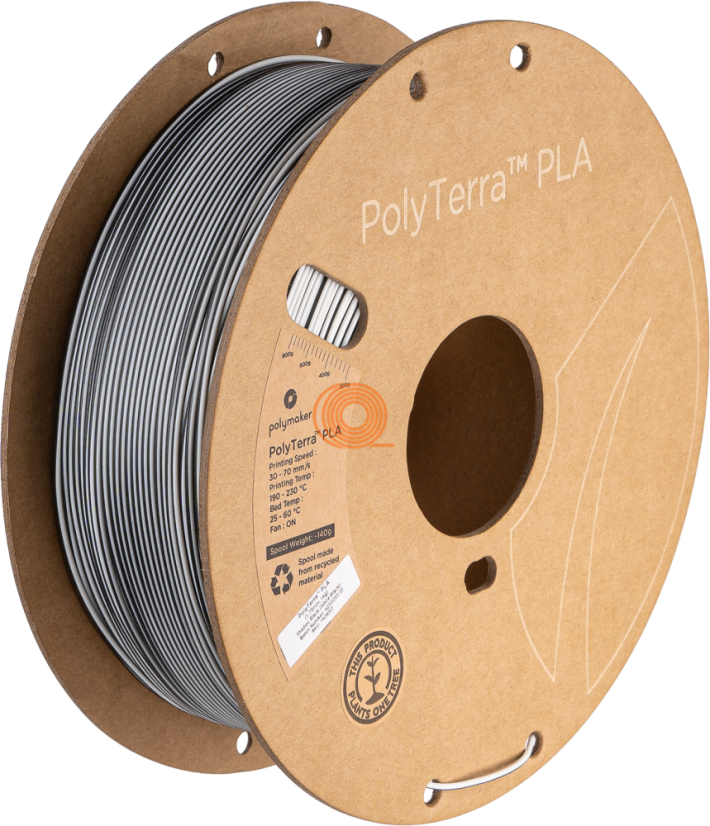 Filament Polymaker PolyTerra PLA Dual Shadow (Black-White) [1,75mm, 1kg]