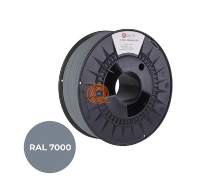 Filament C-TECH Premium Line PETG Grey [1,75mm, 1kg]