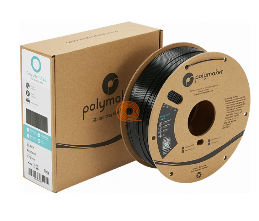 Filament Polymaker PolyLite ABS Černá [1,75mm, 1kg]