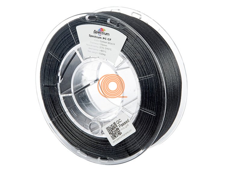 Filament Spectrum PC CF Černá [1,75mm, 0,25kg]