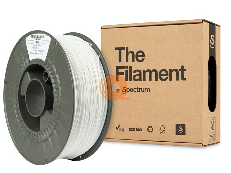 Filament TheFilament PLA Ruch drogowy Biały [1,75mm, 1kg]