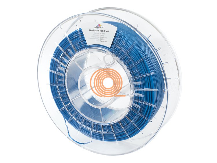 Filament Spectrum S-Flex TPU-98A Tichomořská Modrá [1,75mm, 0.5kg]