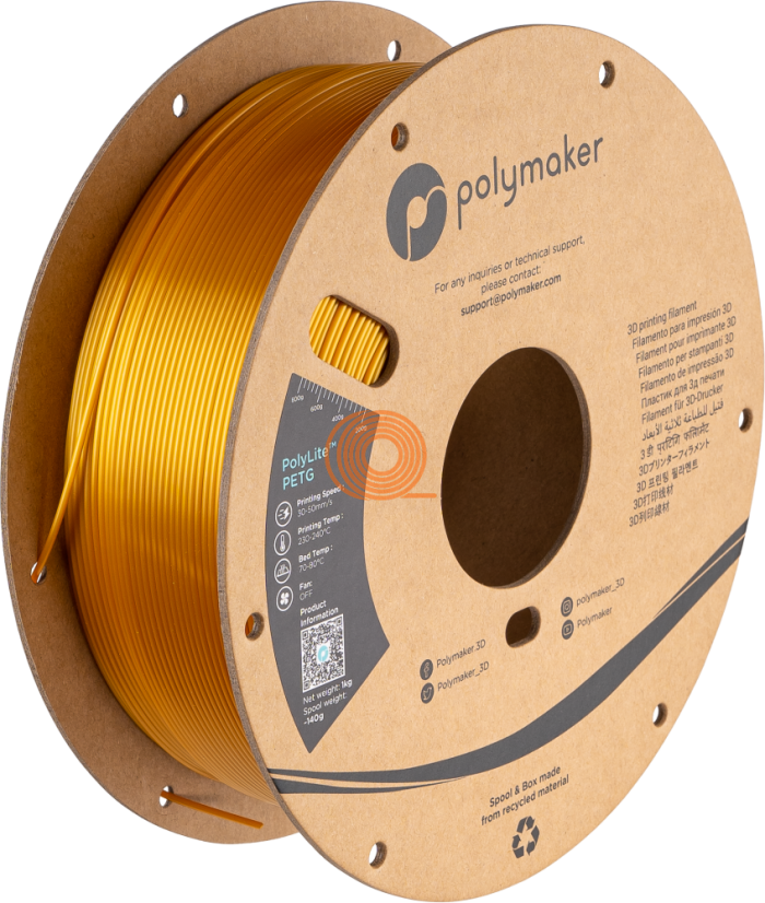 Filament Polymaker PolyLite PETG Gold [1,75mm, 1kg]