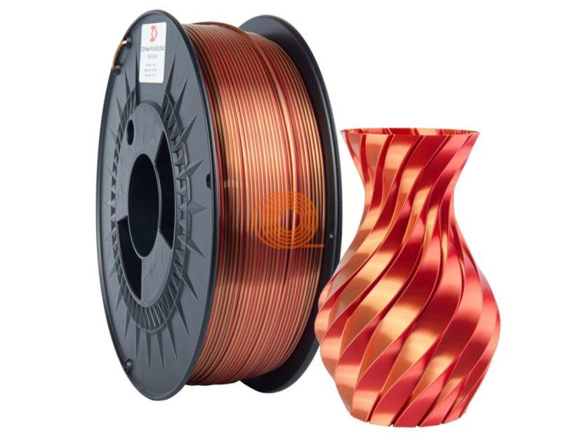 Filament 3DPower SILK Dual Color Red&Gold [1,75mm, 1kg]