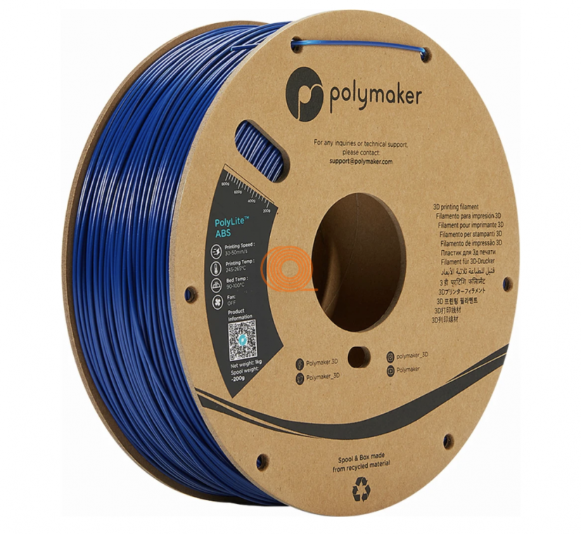 Filament Polymaker PolyLite ABS Blue [1,75mm, 1kg]