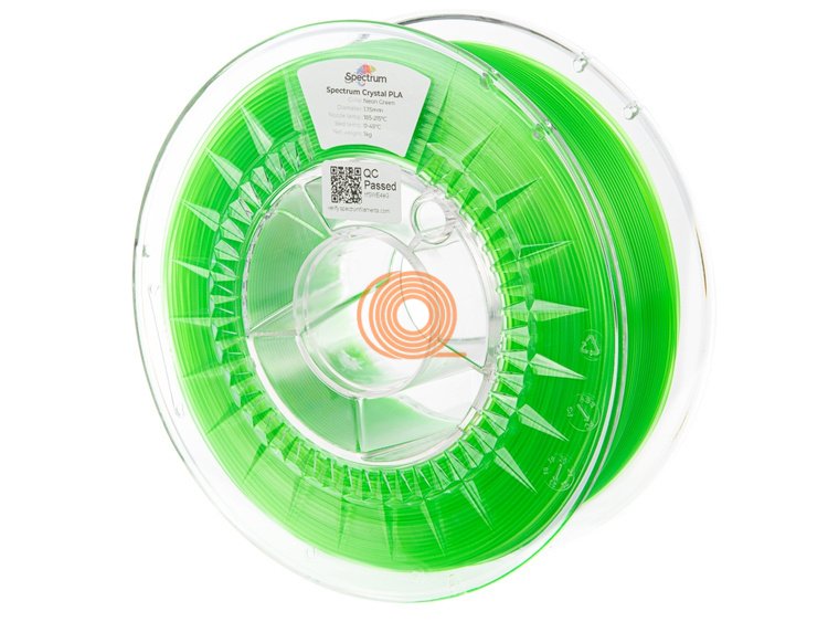 Filament Spectrum PLA Premium Crystal Neonově Zelená [1,75mm, 1kg]
