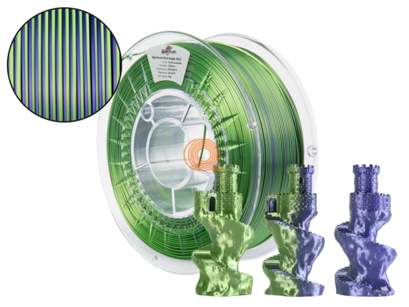 Filament Spectrum SILK MAGIC Vivid Lavevender [1,75mm, 1kg]