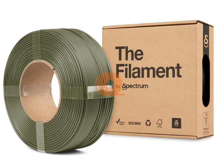 Filament TheFilament PLA MATTE Maskovacie Zelená Refill [1,75mm, 1kg]