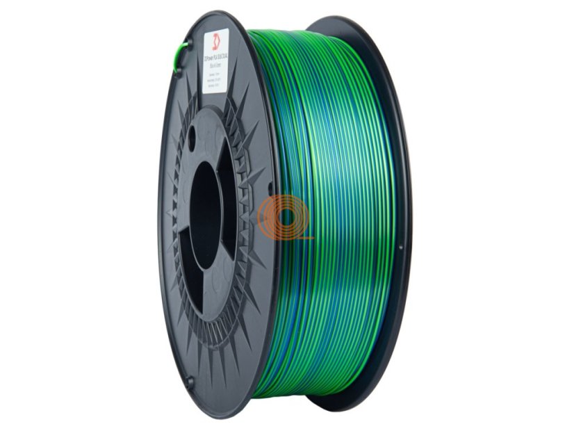 Filament 3DPower SILK Dual Color Modrá&Zelená [1,75mm, 1kg]