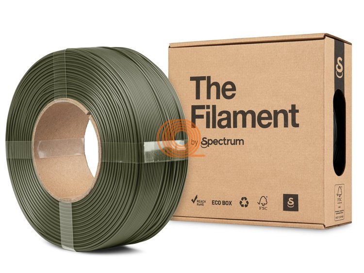 Filament TheFilament PLA MATTE Armádní Zelená Refill [1,75mm, 1kg]