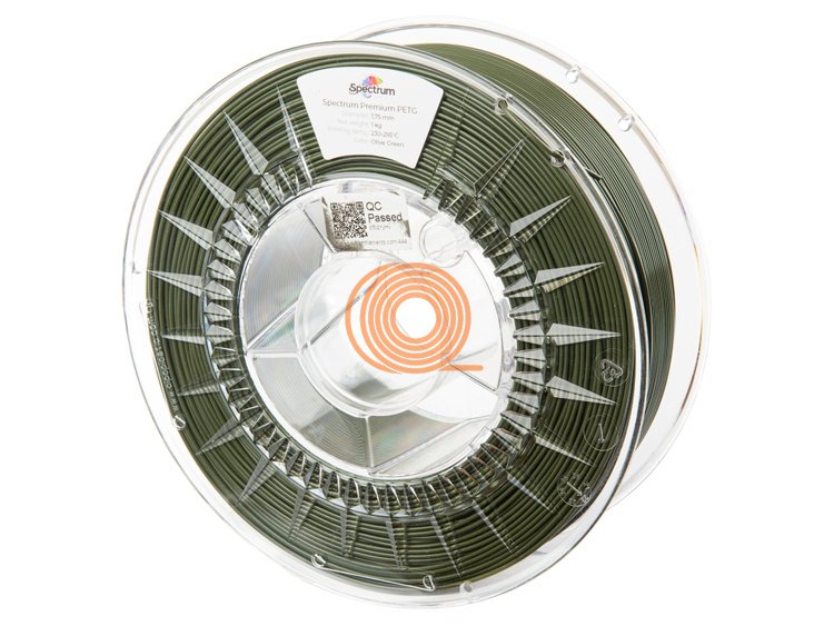 Filament Spectrum PET-G Premium Olivově Zelená [1,75mm, 1kg]