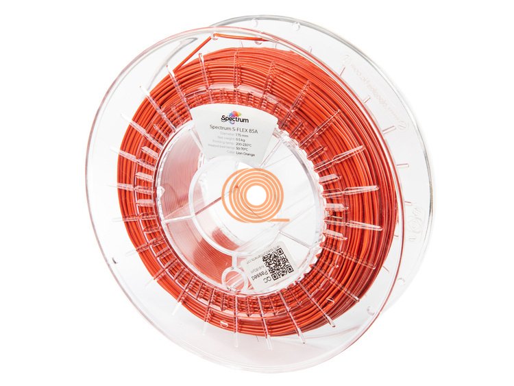 Filament Spectrum S-Flex TPU-85A Lví Oranžová [1,75mm, 0.5kg]