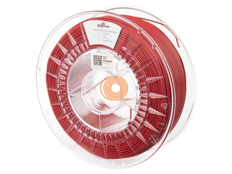 Filament Spectrum PLA Premium Dračí Červená [1,75mm, 1kg]