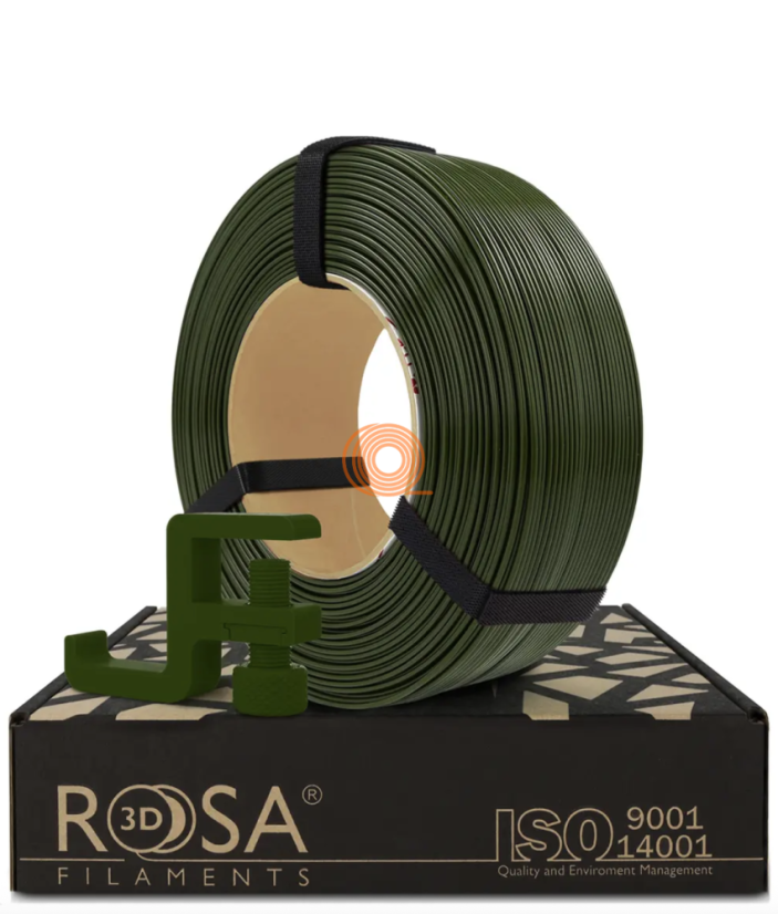 Filament ROSA3D PCTG Armádní Zelená Refill [1,75mm, 1kg]