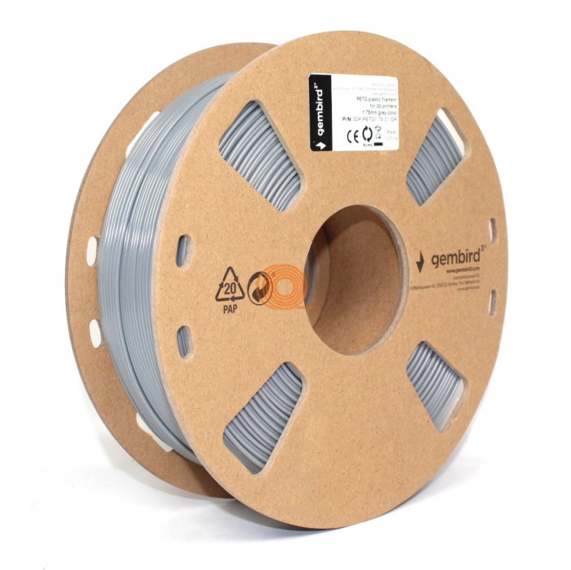 Filament Gembird PETG Szary [1,75mm, 1kg]