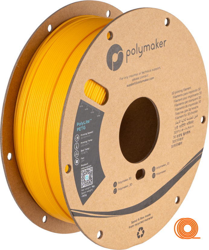 Filament Polymaker PolyLite PETG Yellow