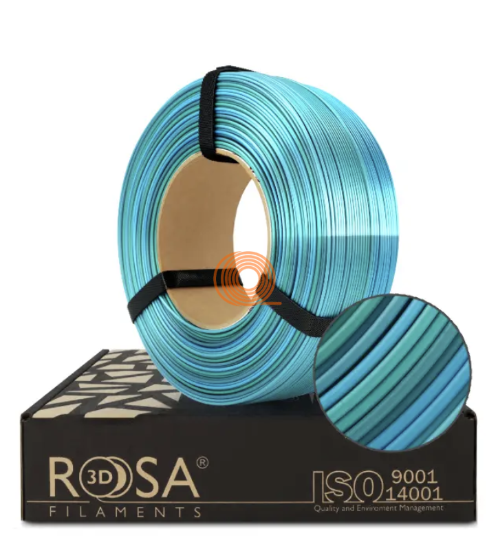 Filament ROSA3D SILK Rainbow Oceán Refill [1,75mm, 1kg]