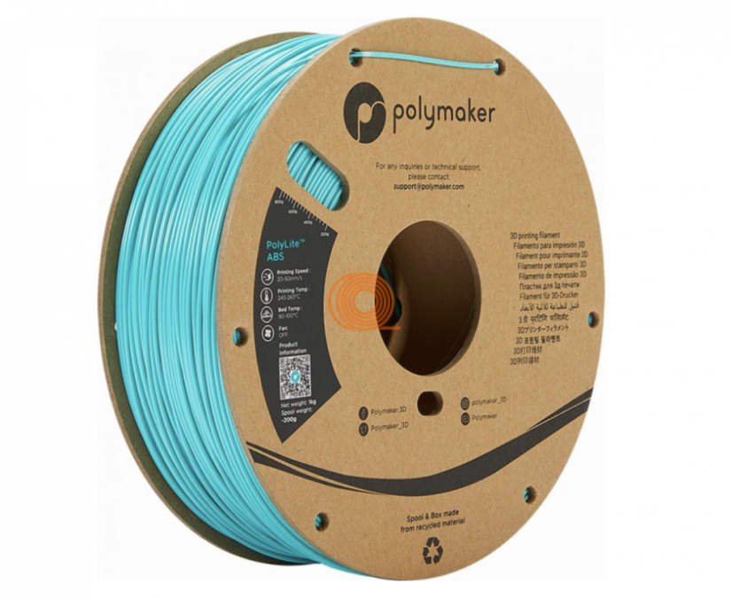 Filament Polymaker PolyLite ABS Teal [1,75mm, 1kg]