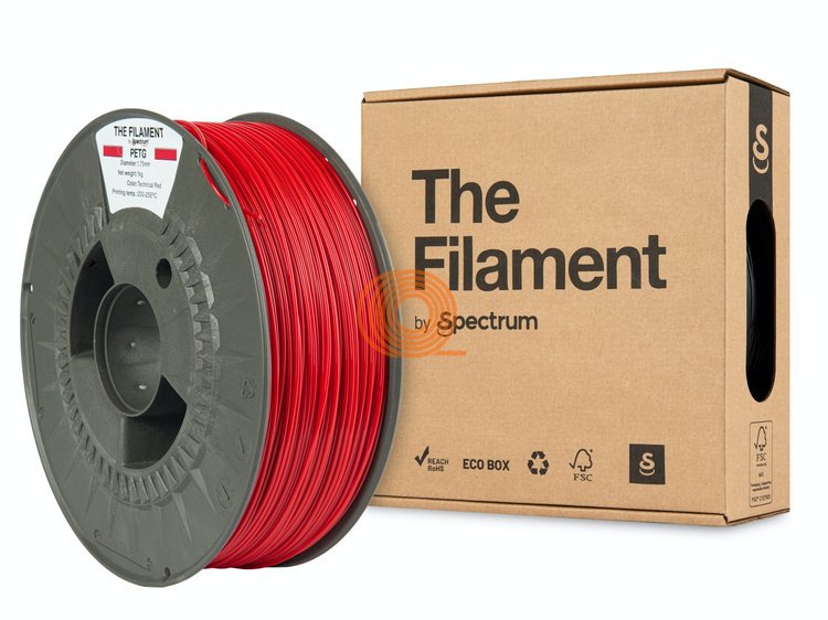 Filament TheFilament PETG Technická Červená [1,75mm, 1kg]