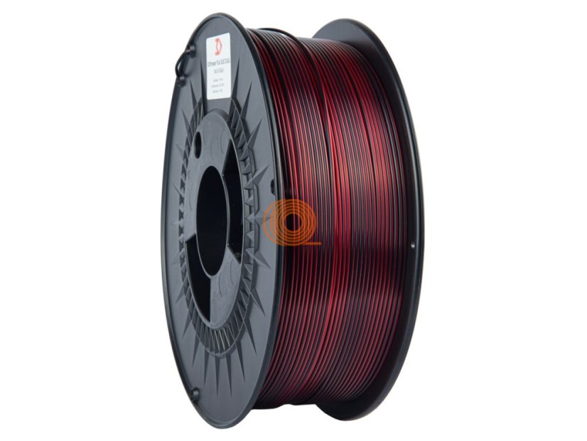 Filament 3DPower SILK Dual Color Czerwony&Czarny [1,75mm, 1kg]