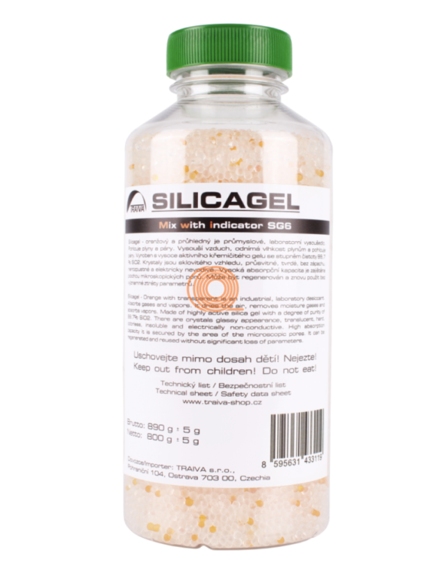 Silikagel SG6 - S Indikátorem Vlhkosti
