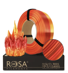 Filament ROSA3D SILK Rainbow Ohnivá Refill [1,75mm, 1kg]