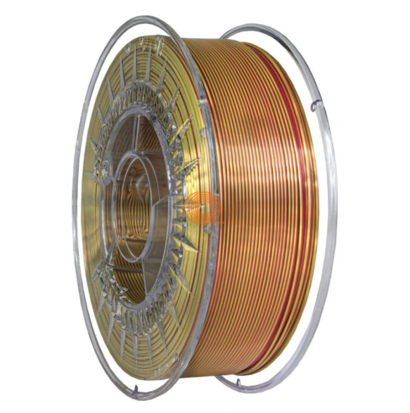 Filament DevilDesign SILK DUAL Tmavo Červená/Złota [1,75mm, 1kg]