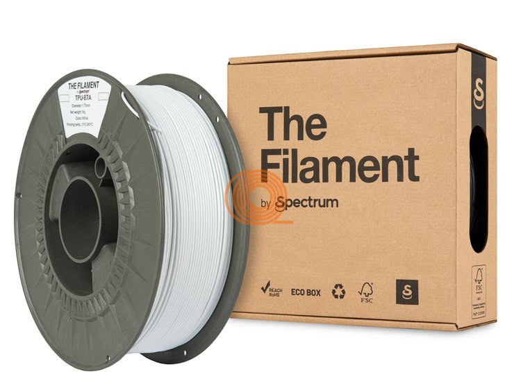 Filament TheFilament FLEX 87A Bílá [1,75mm, 1kg]