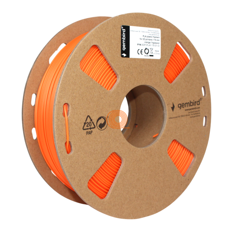 Filament Gembird PLA Orange [1,75mm, 1kg]