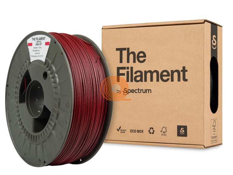 Filament TheFilament ASA CF Červená [1,75mm, 1kg]