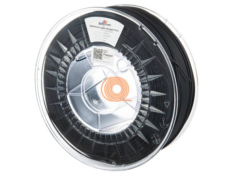 Filament Spectrum PLA-LW Traffic Black [1,75mm, 1kg]