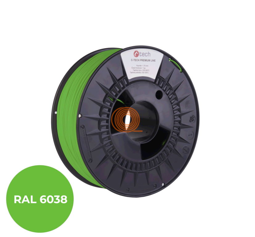 Filament C-TECH Premium Line FLEX Luminescent Green [1,75mm, 1kg]